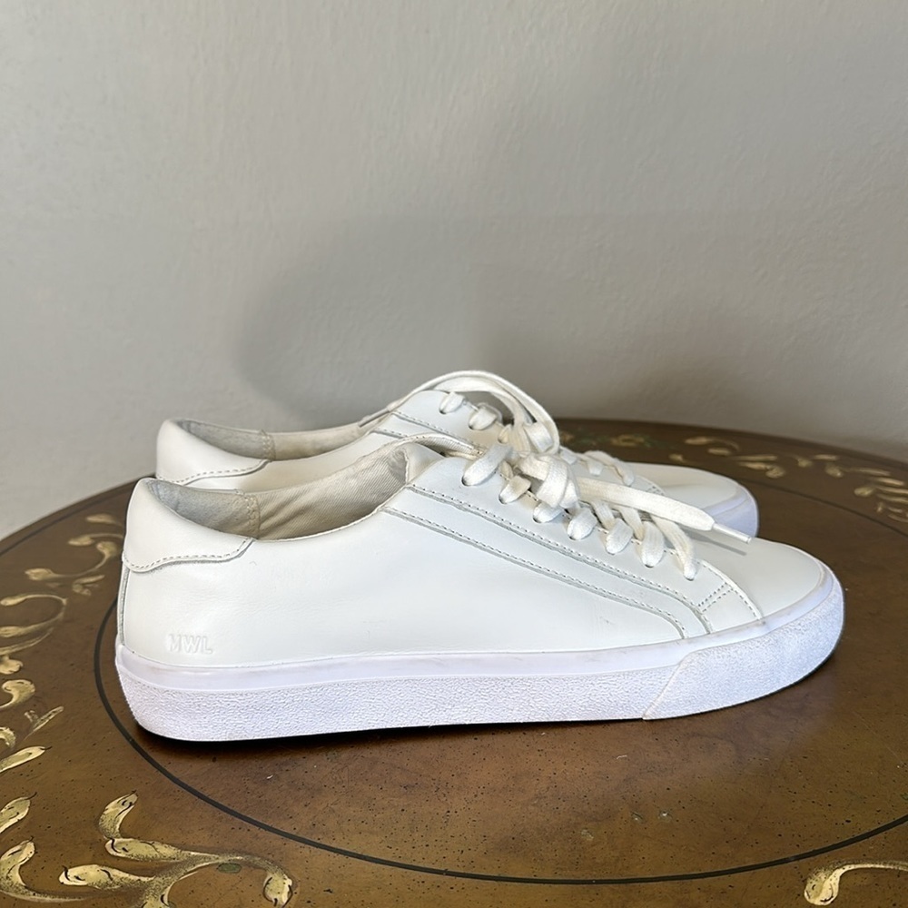 Madewell white leather sneakers - Picture 3 of 6